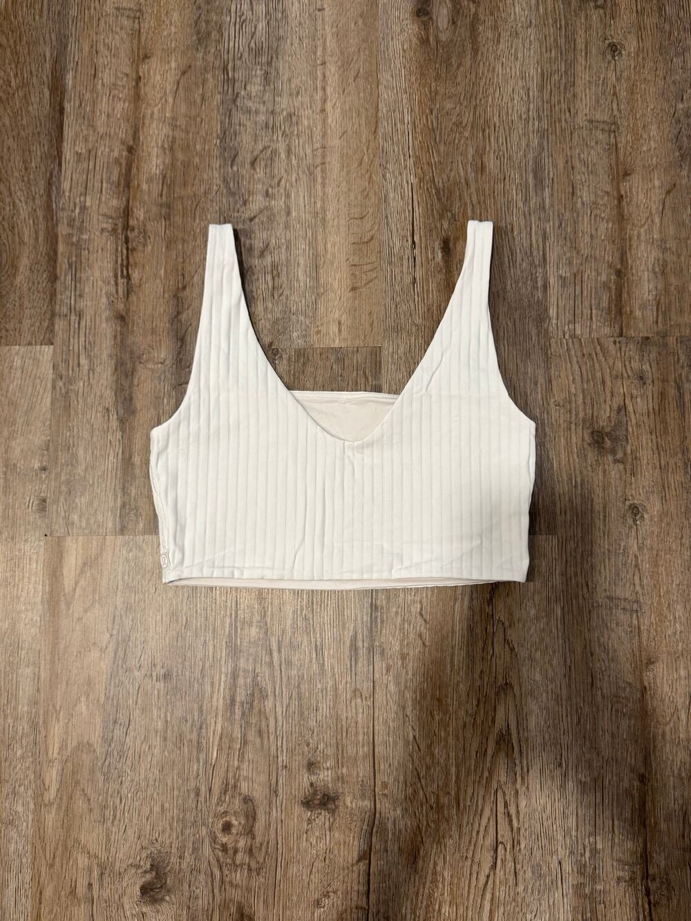 Lululemon Women’s Bend This Ribbed Scoop and Square Bra Size S/M